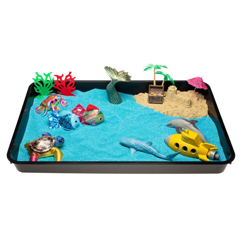 Rainbow Eco Play Mixies Glitter Sand - Ocean 2.5KG
